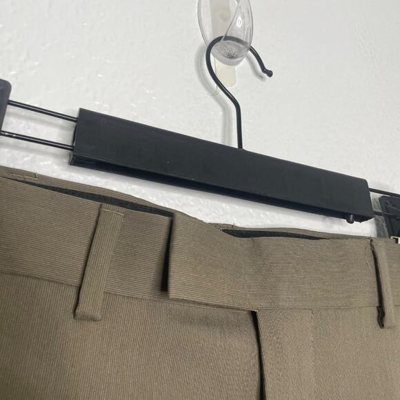 Axist Mens Dress Pants Size 30 Light Brown Slim Workwear Business Pleated - Picture 10 of 15